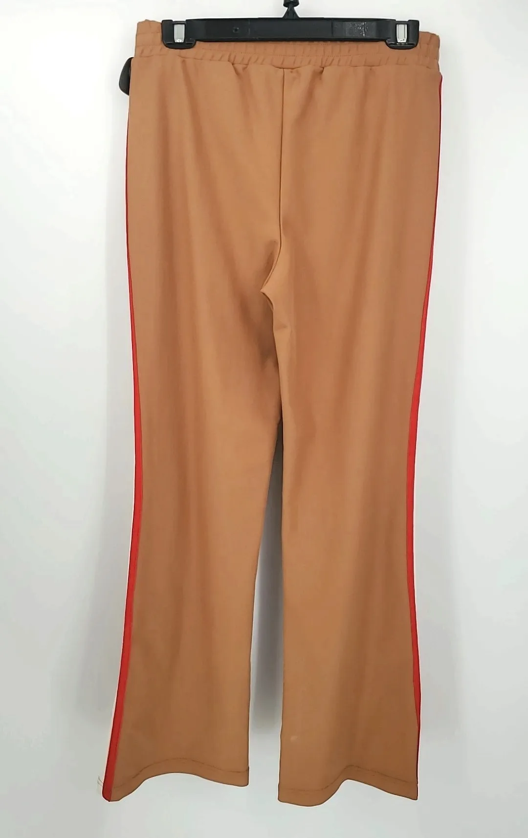 ANTHROPOLOGIE Tan Red & White Side Stripe Sweats Size SMALL (S) Pants