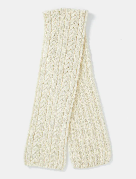 Aran Heritage Cable Scarf