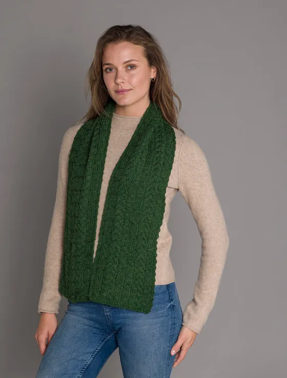 Aran Heritage Cable Scarf