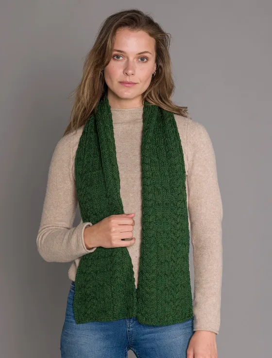 Aran Heritage Cable Scarf