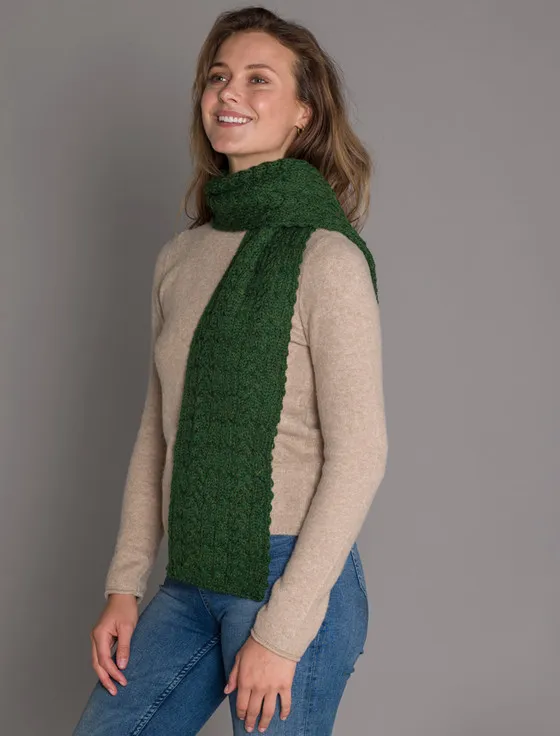 Aran Heritage Cable Scarf