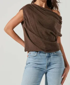 ASTR - Devin One Shoulder Sleeveless Sweater