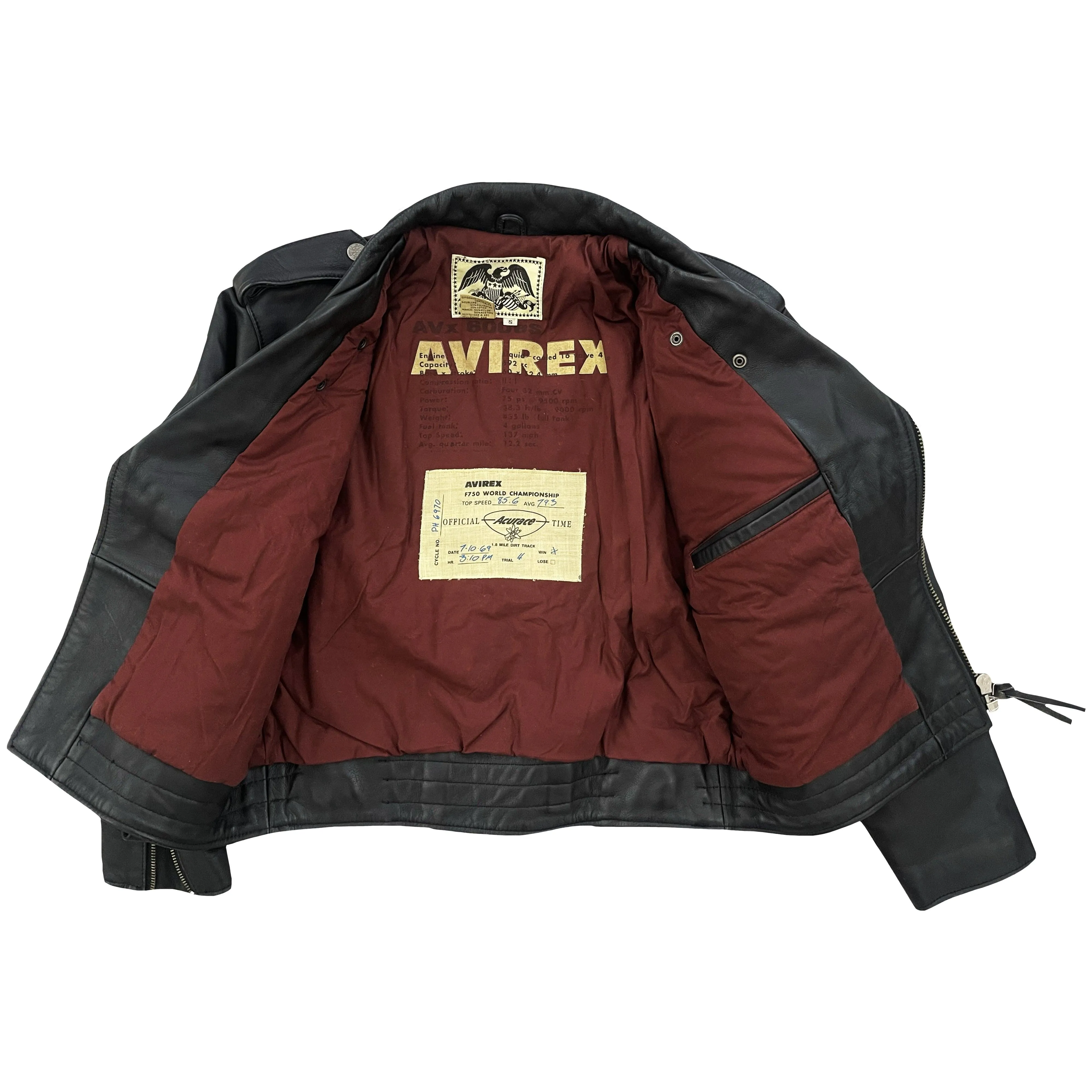 Avirex Leather Biker Jacket