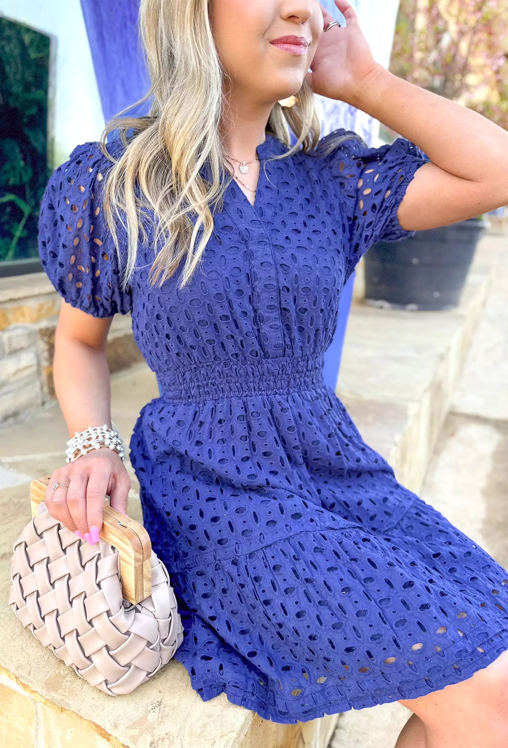 Back To You Dress in Navy