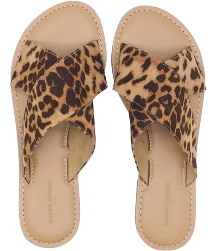 Banana Republic Womens Animal Print Sandals