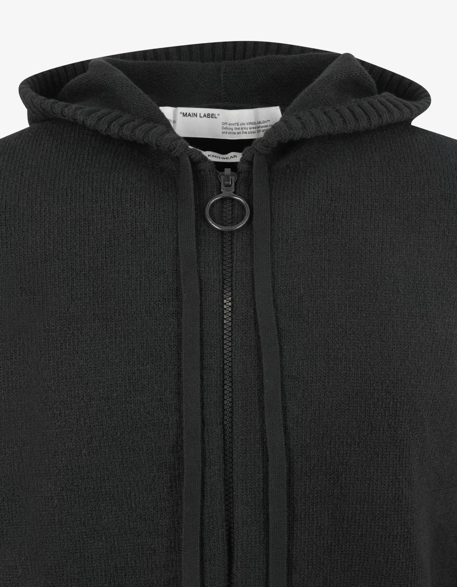 Black Arrows Hooded Zip Cardigan