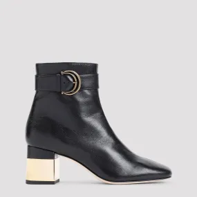 Black Nappa Leather Alize Boots