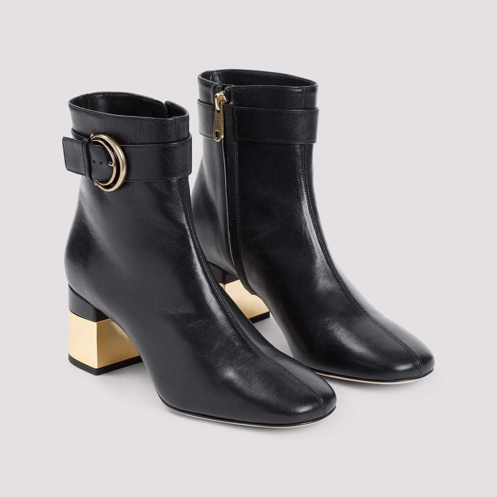 Black Nappa Leather Alize Boots