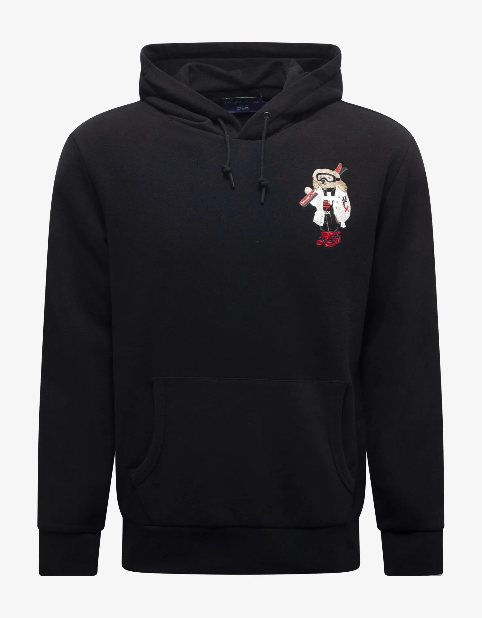 Black Ski Bear Logo Hoodie