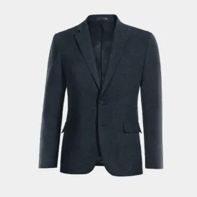  Blazer azul marino de donegal tweed esencial