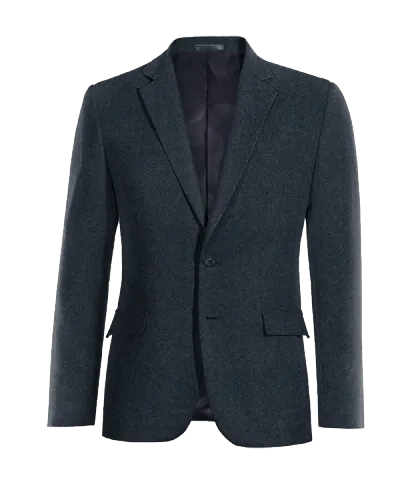  Blazer azul marino de donegal tweed esencial