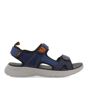 BLUE NAVY SANDALS WITH COLOR ACCENTS FOR MEN METKOVIC