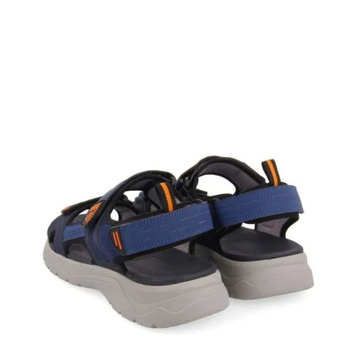 BLUE NAVY SANDALS WITH COLOR ACCENTS FOR MEN METKOVIC