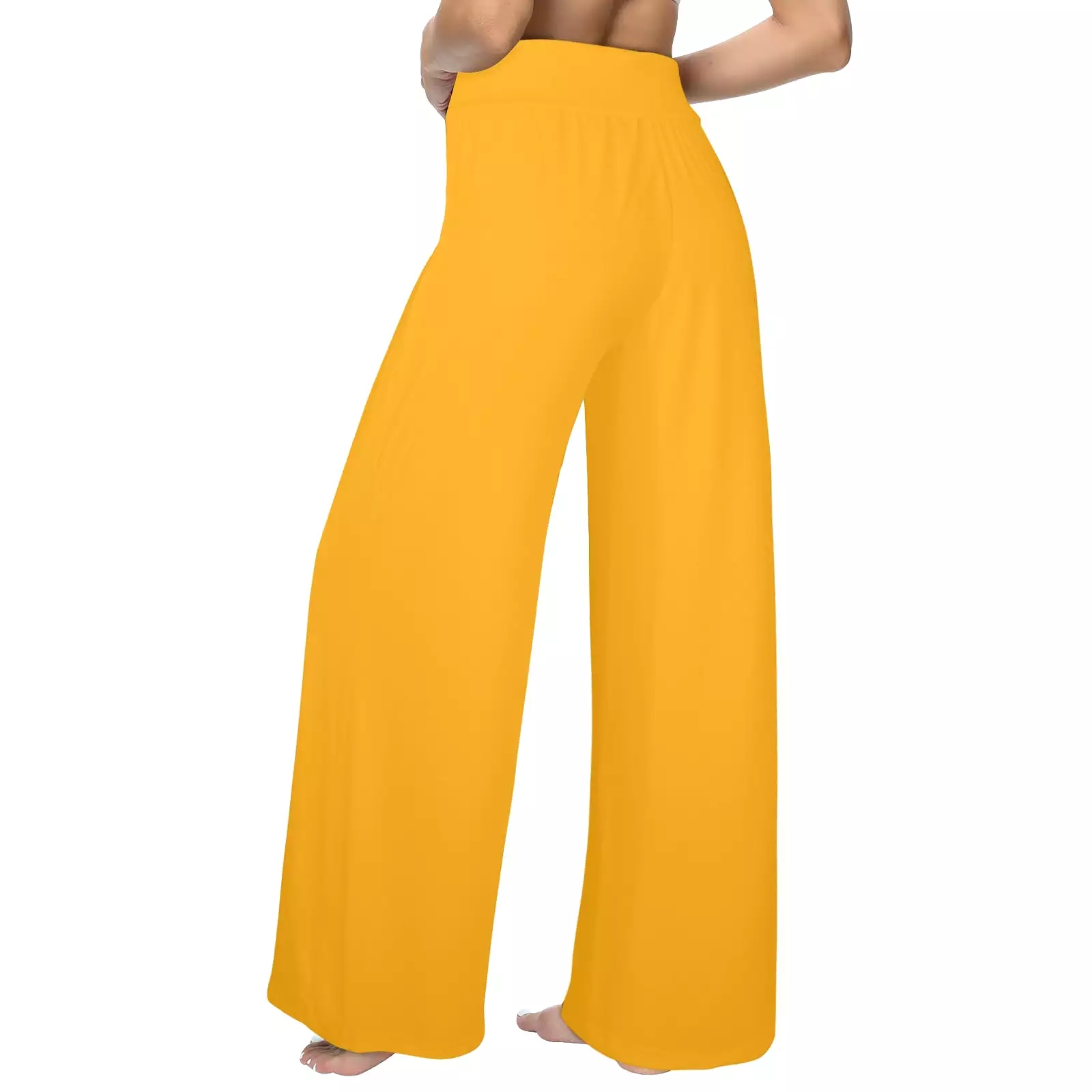 Butterfly Amber Women's Wide Leg Lounge Pants (Model L77)