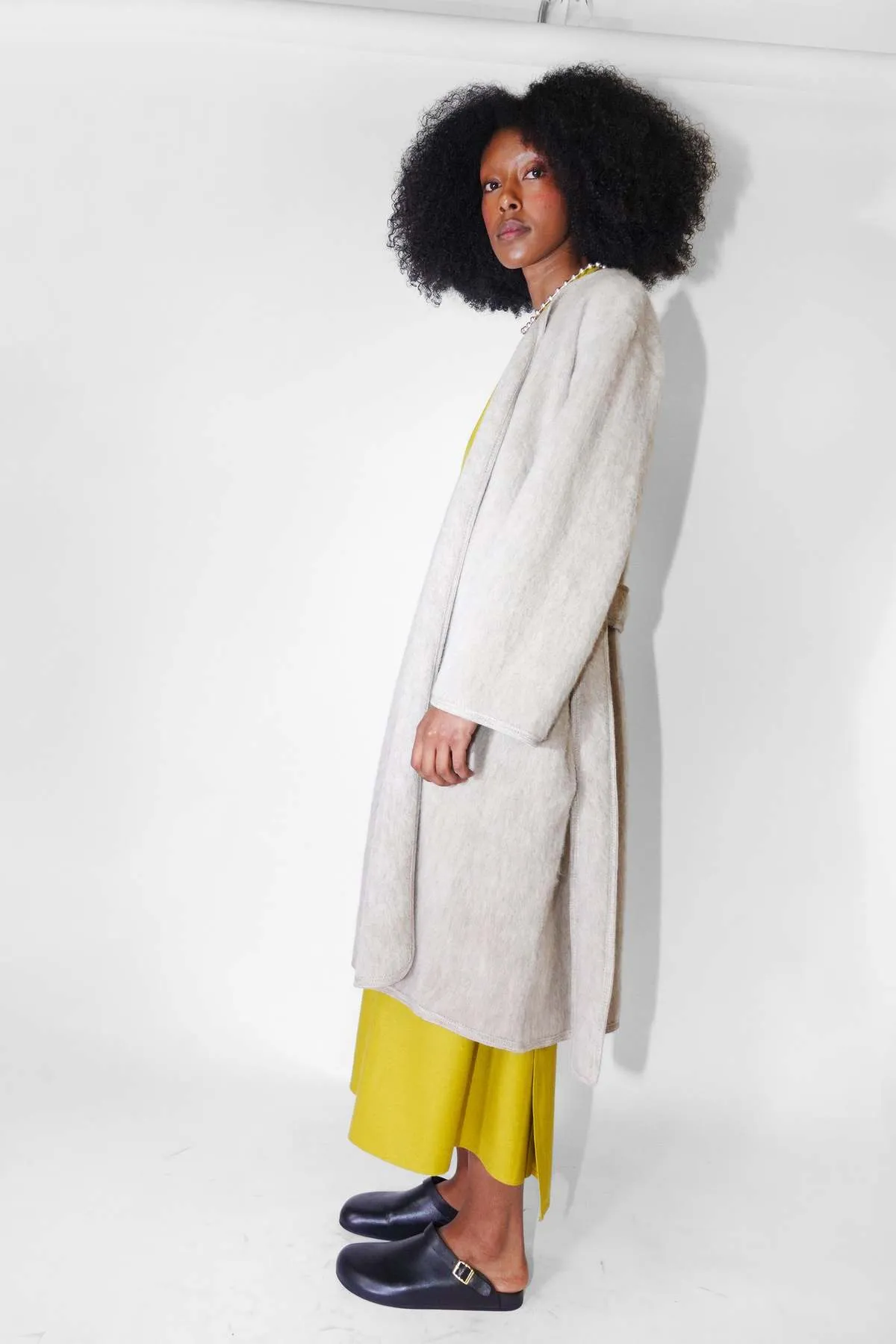 Capas Brushed Wool Coat - Sahara