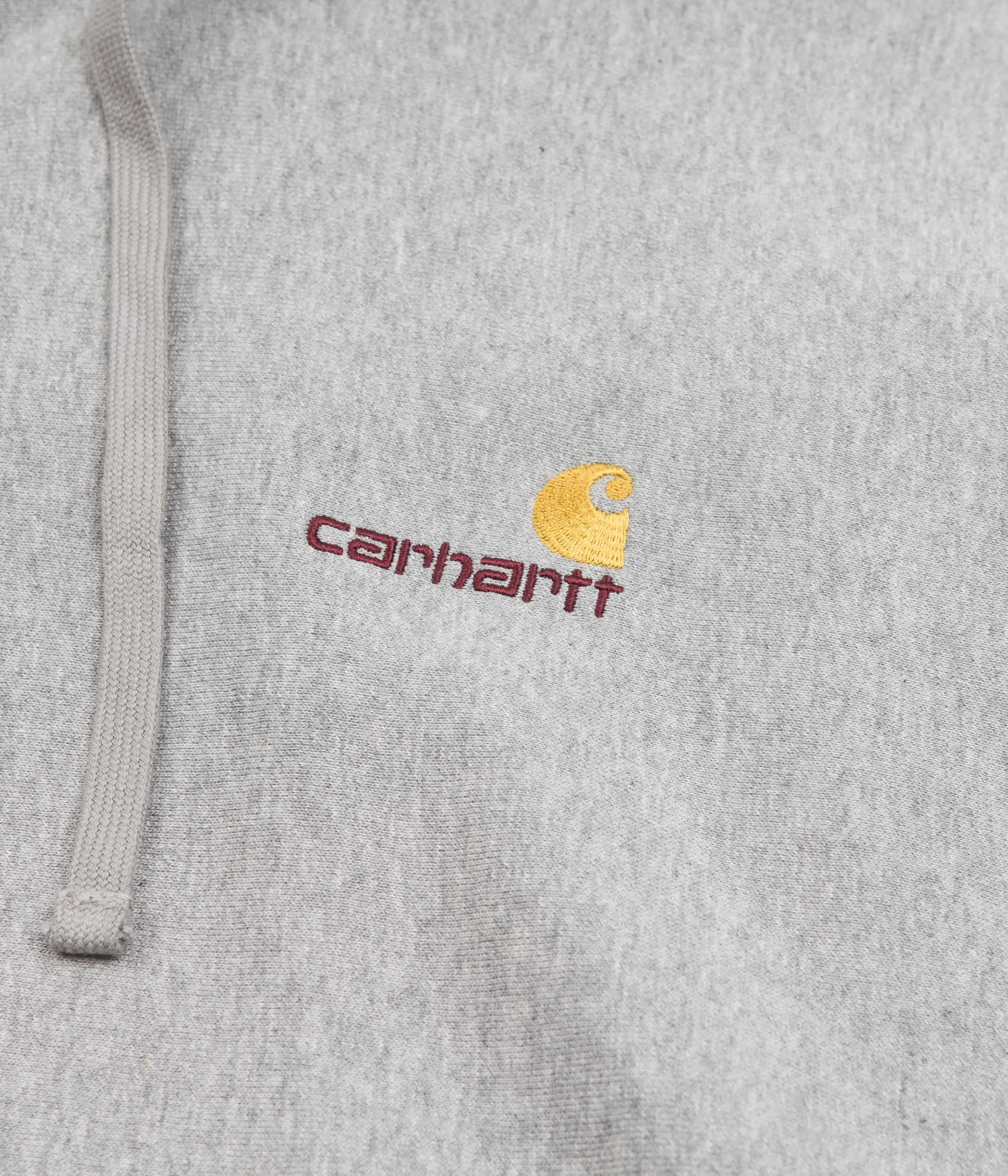 Carhartt American Script Hoodie - Grey Heather