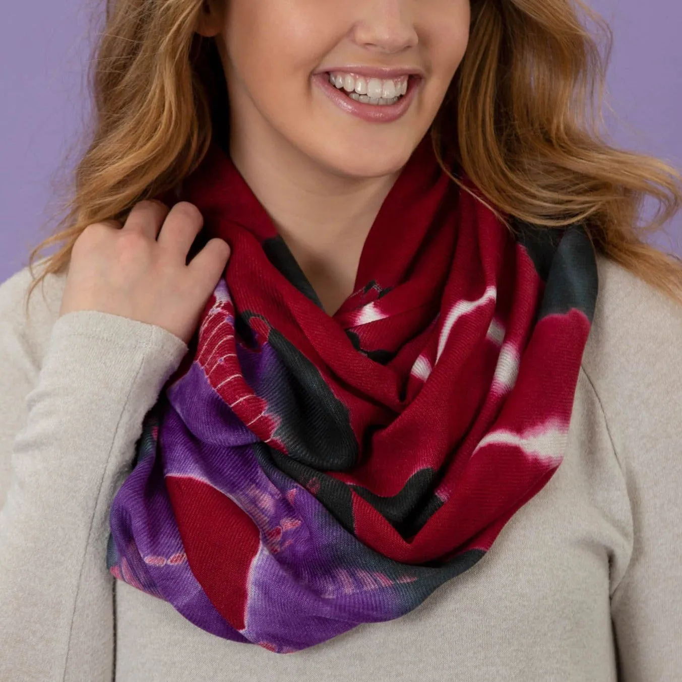 Cascade of Colors Infinity Scarf | Fair Trade