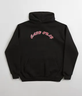 Cash Only Felt Applique Logo Hoodie - Black