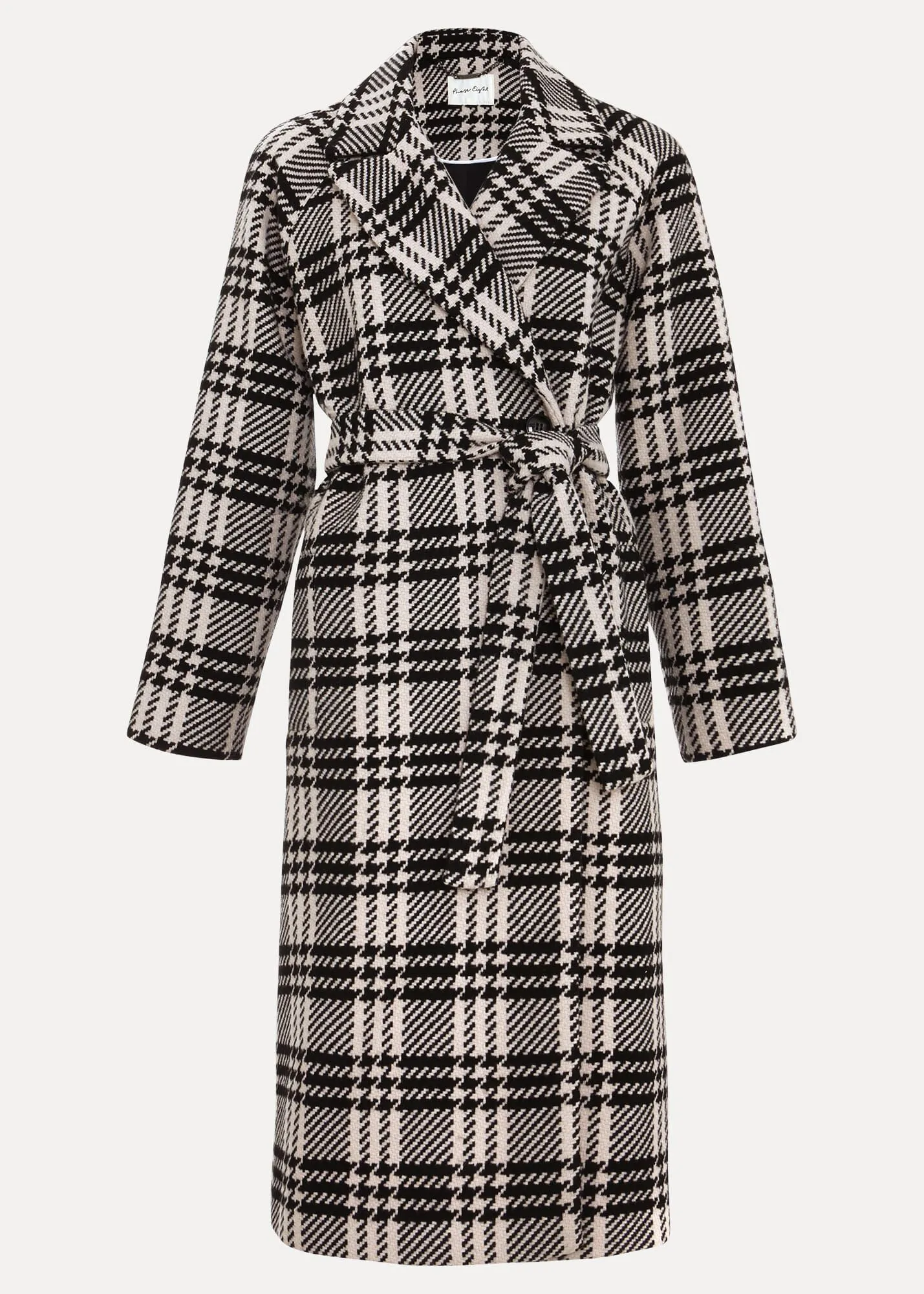 Cassie Check Wool Coat