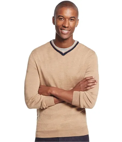 Club Room Mens Merino Wool V-Neck Pullover Sweater, TW2