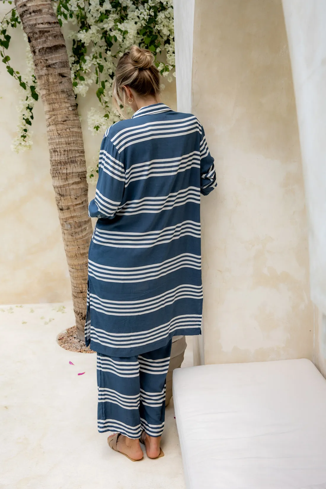 Coat Dress - Summer Stripe