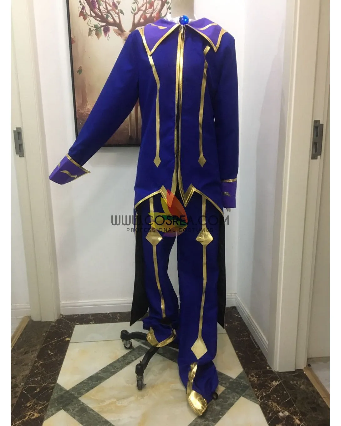 Code Geass R2 Zero Uniform Fabric Version Cosplay Costume