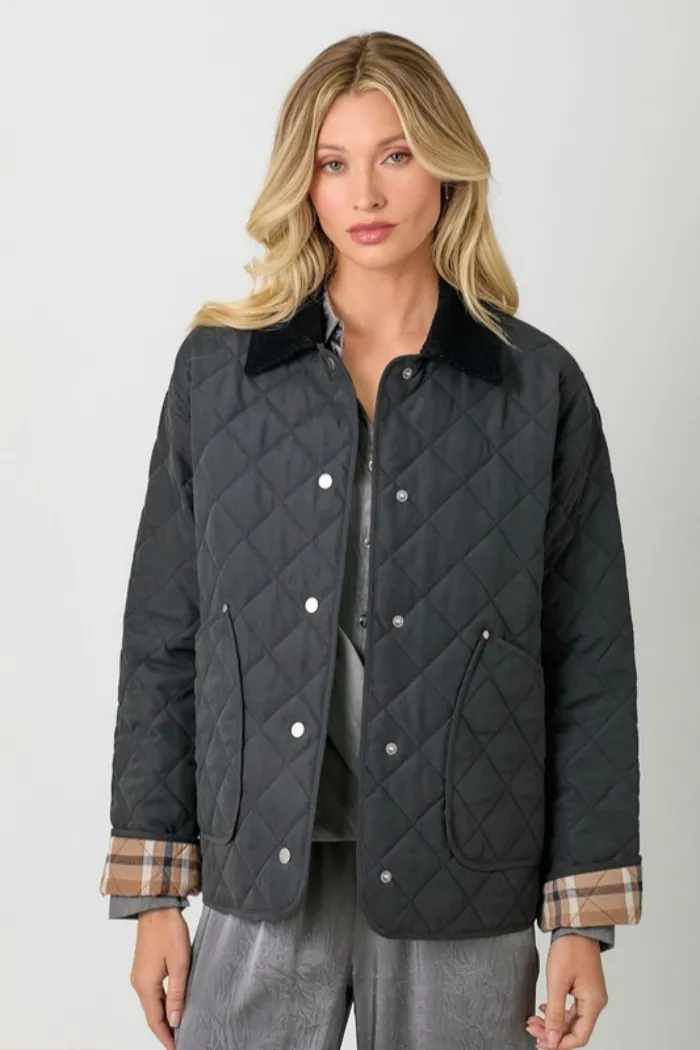 Contrast Quilted Jacket