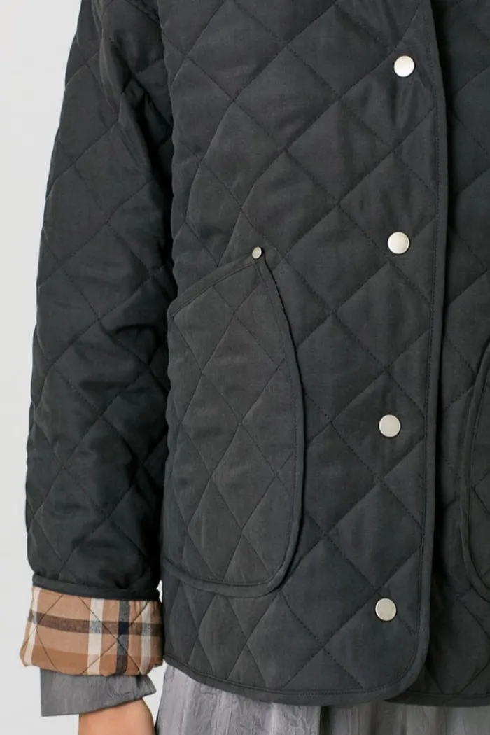 Contrast Quilted Jacket