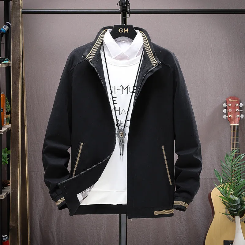 Cotton Casual Stand Collar Jacket Men's