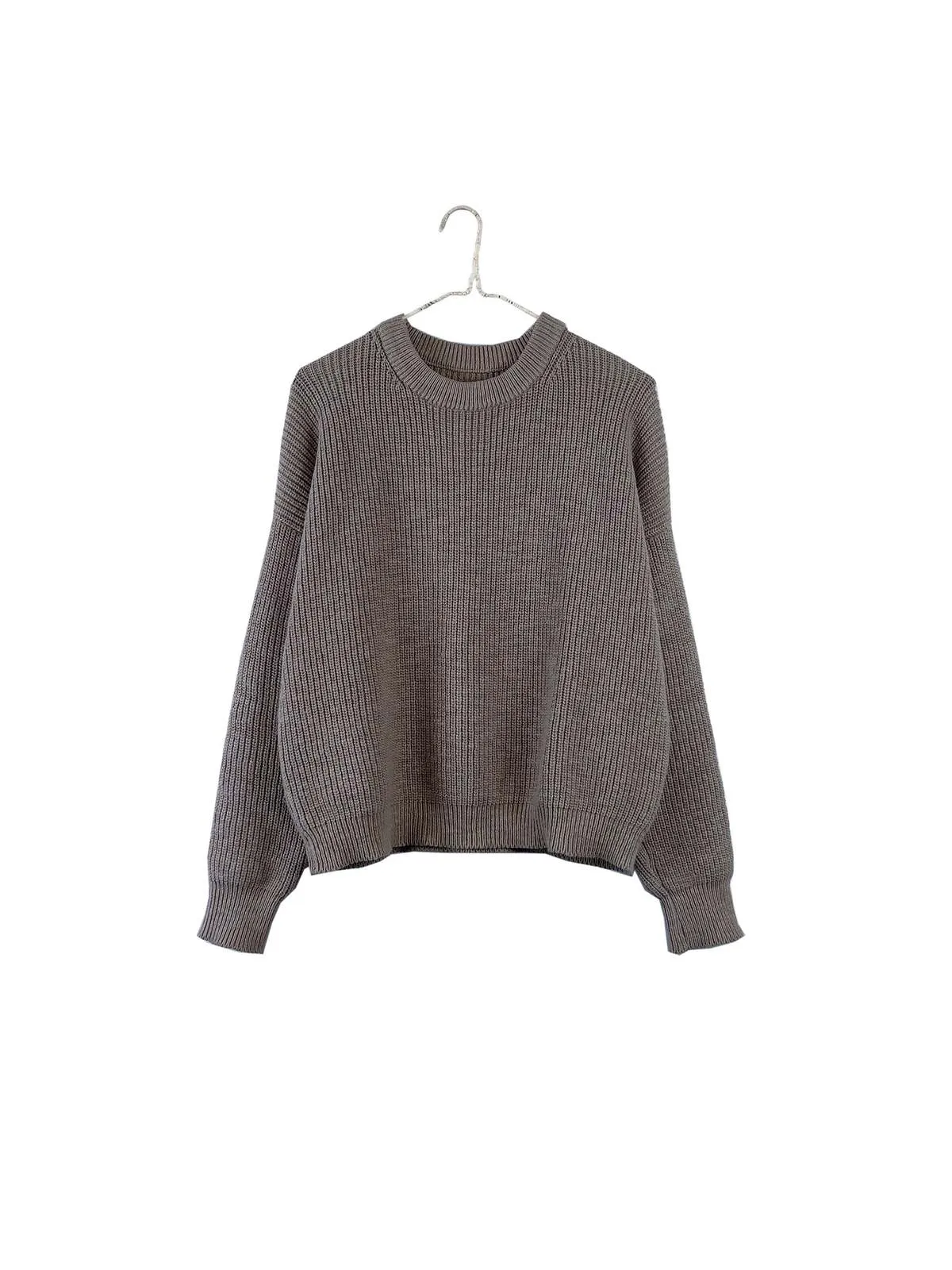 Crewneck Pull-On Sweater 