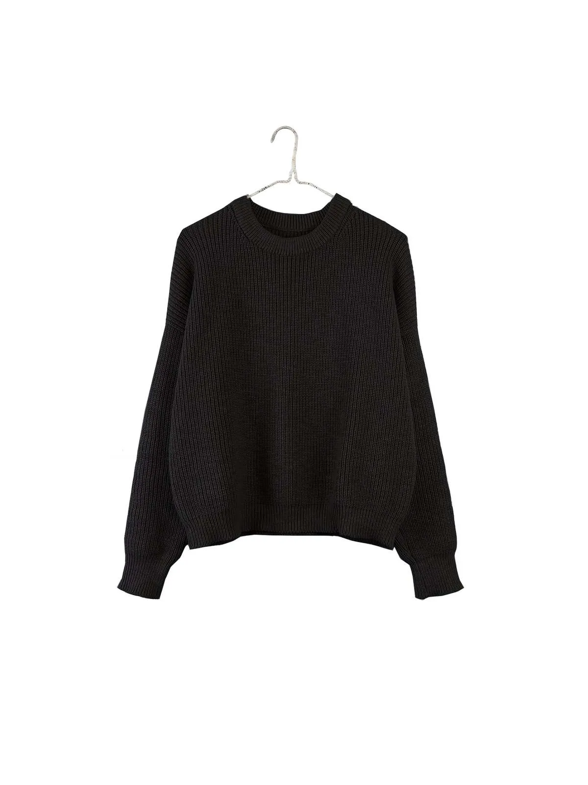 Crewneck Pull-On Sweater 