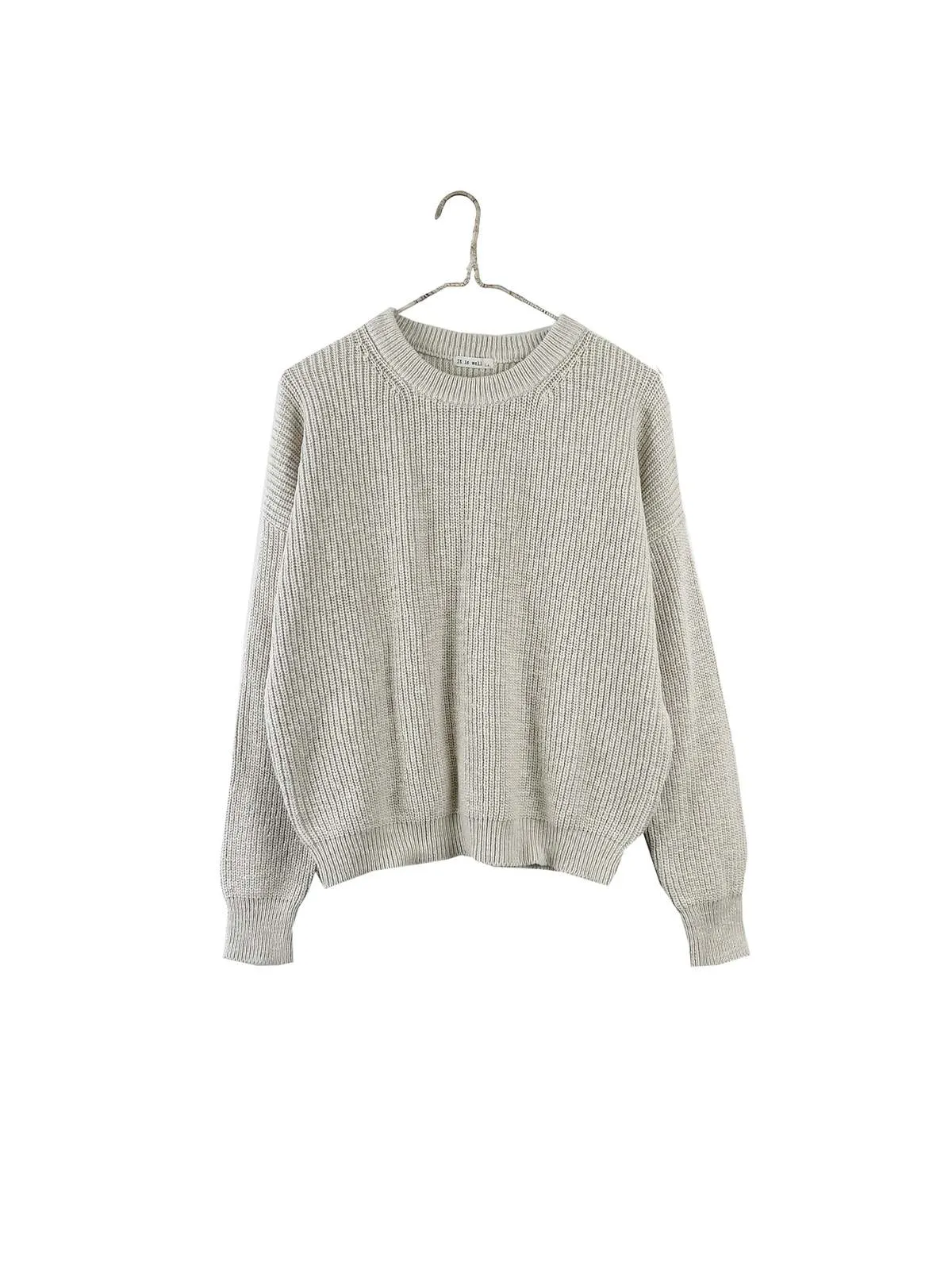 Crewneck Pull-On Sweater 