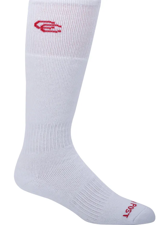 Dan Post DPCGC Womens Over The Calf Socks White