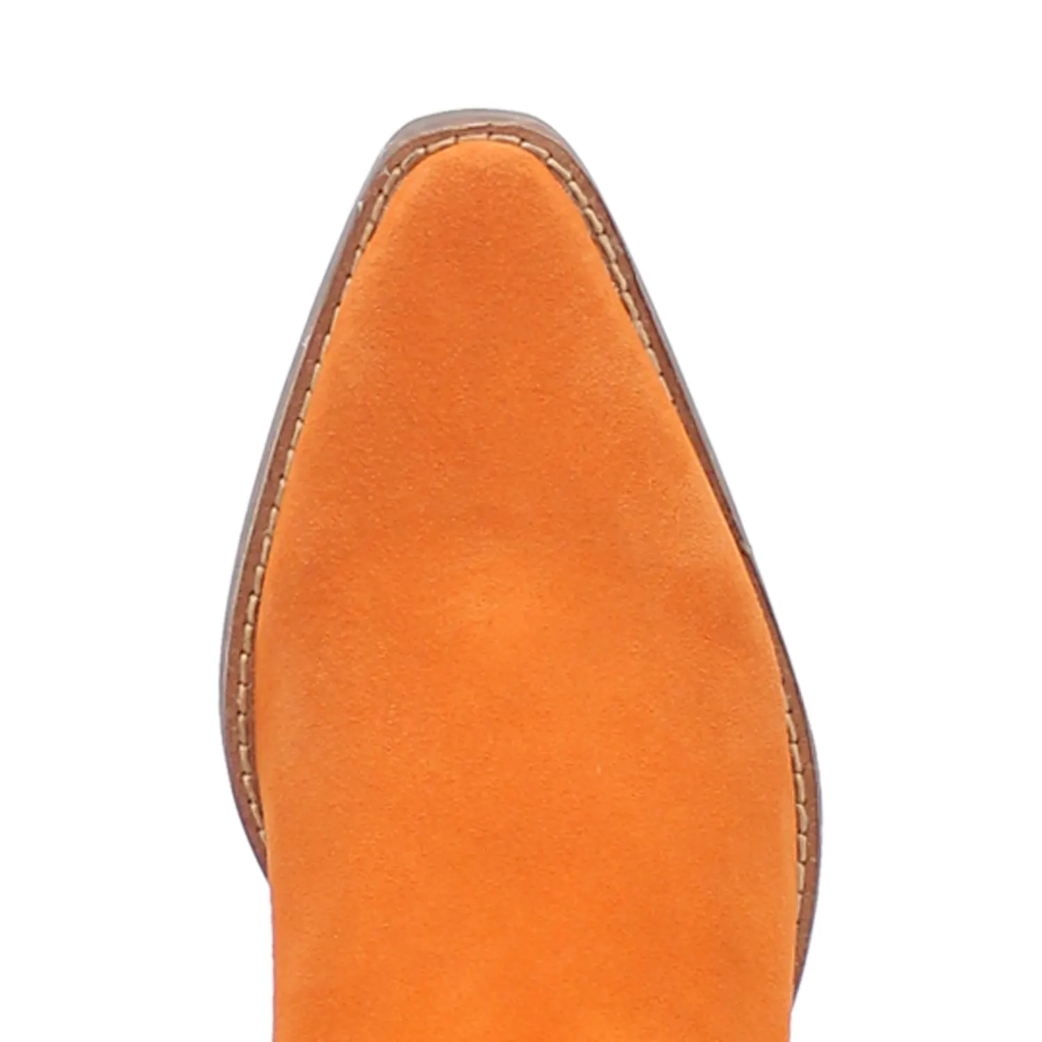 Dingo Womens Day Dream Orange Leather Cowboy Boots