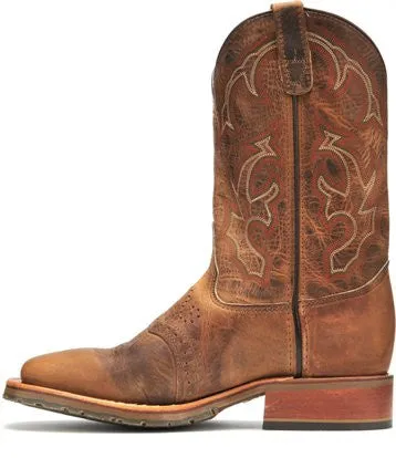 Double-H Men's 11 Domestic Wide Square Toe ICE Roper - Brown DH3560