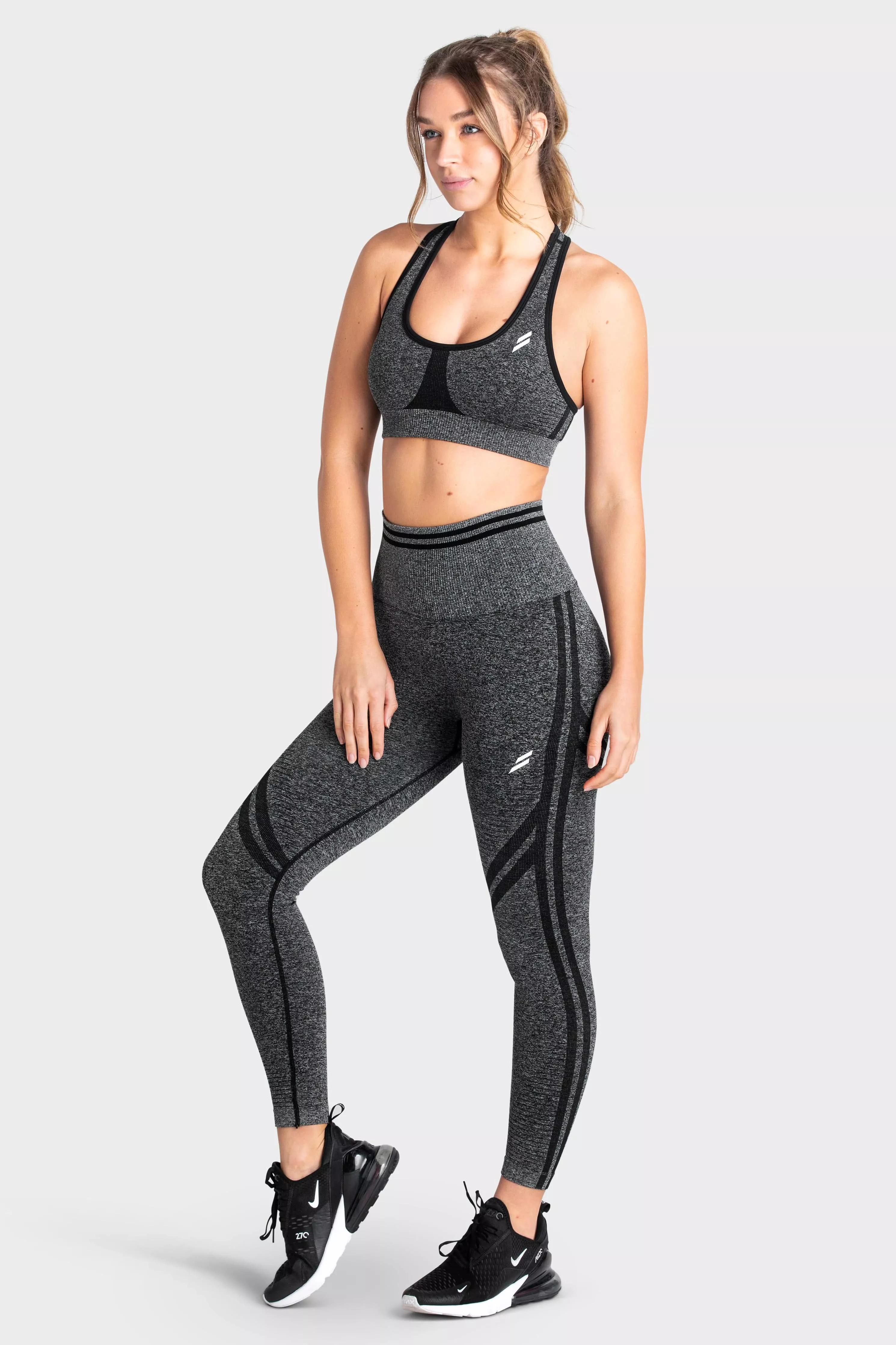 DYE Scrunch Seamless Leggings - Black Marl