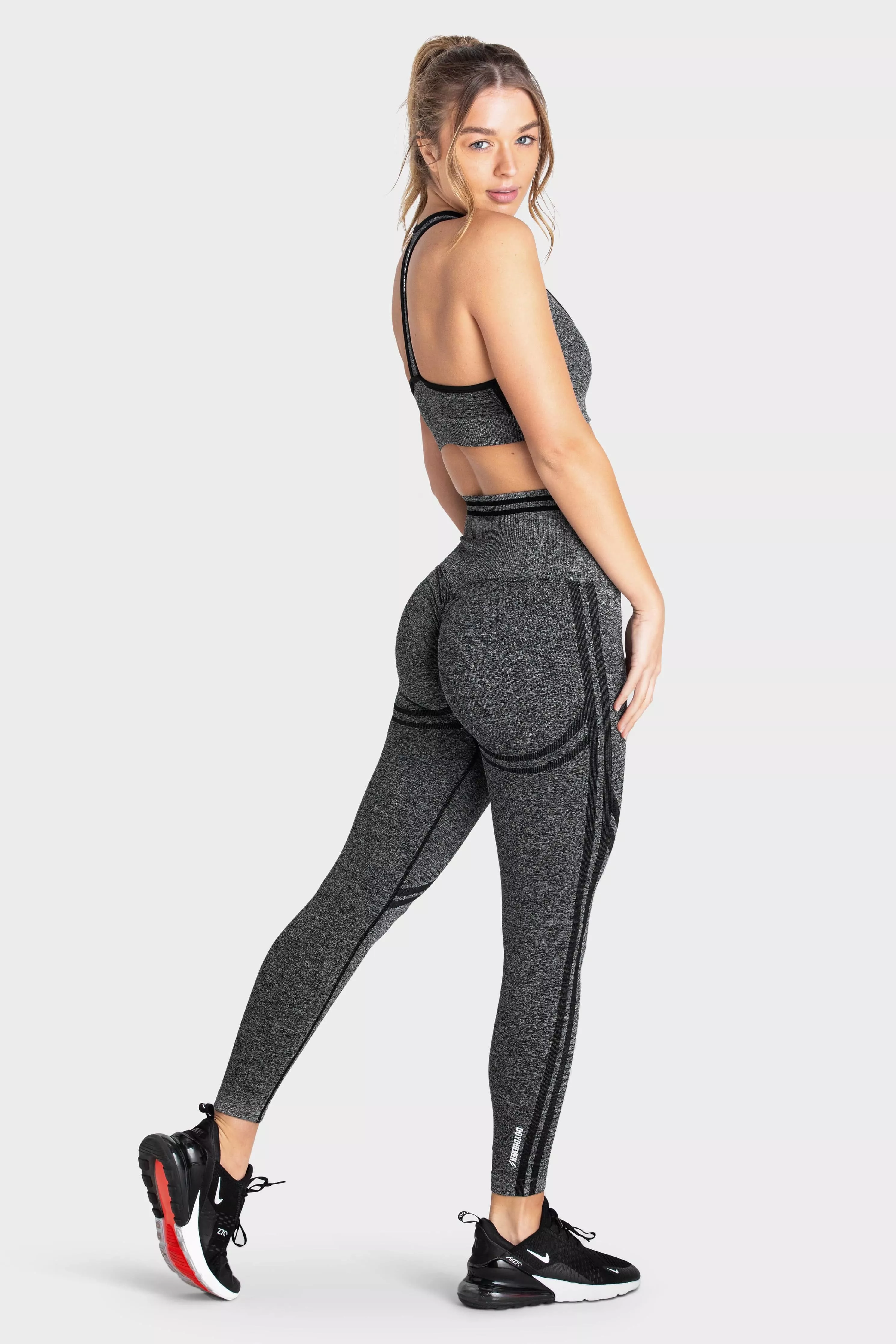 DYE Scrunch Seamless Leggings - Black Marl