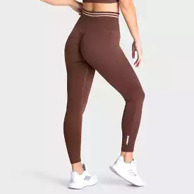 DYE Scrunch Seamless Leggings - Chocolate Brown