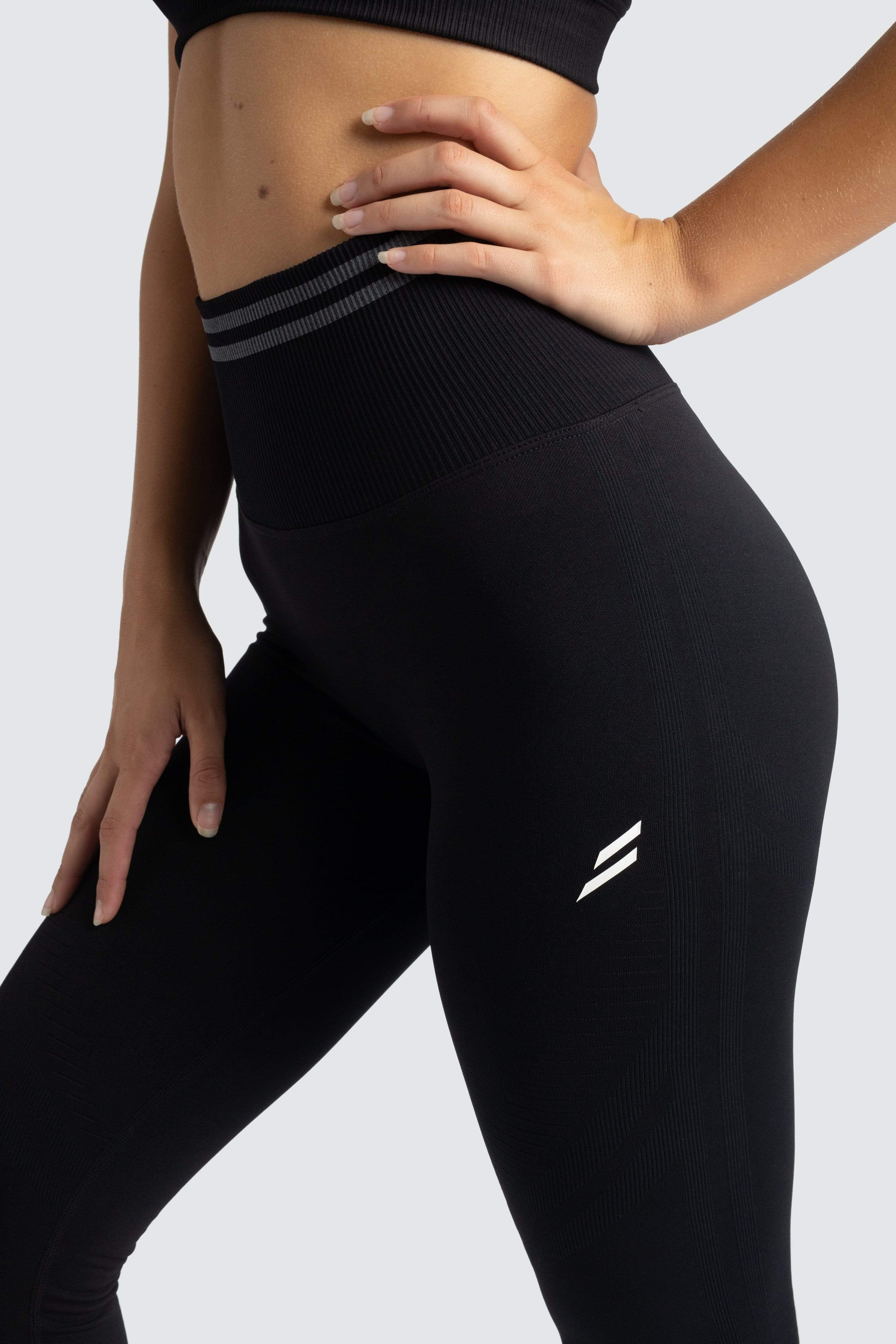 DYE Scrunch Seamless Leggings - Jet Black