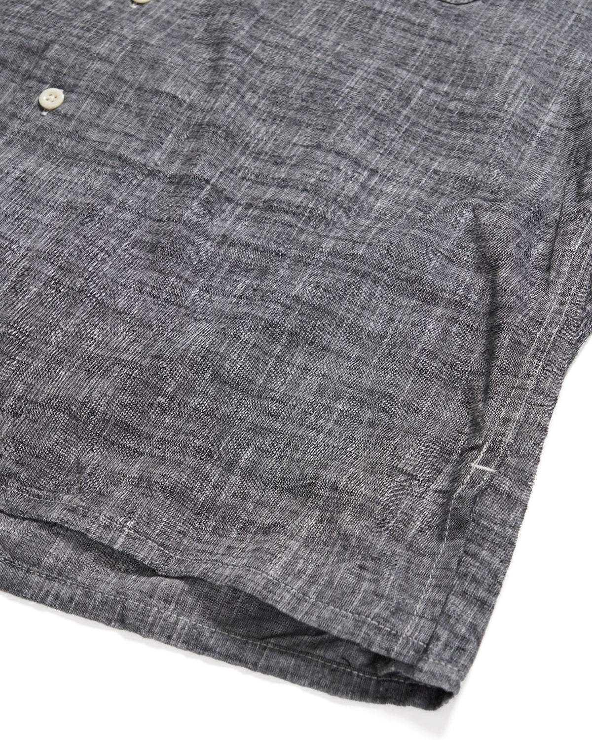 Engineered Garments Black Cotton Slub Classic Shirt