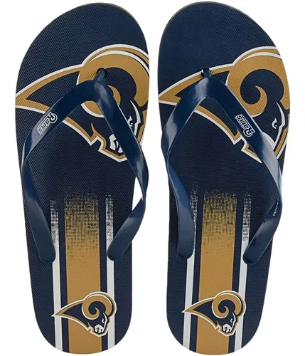 Forever Collectibles Unisex La Rams Flip Flop Sandals