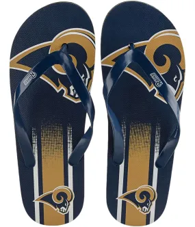 Forever Collectibles Unisex La Rams Flip Flop Sandals