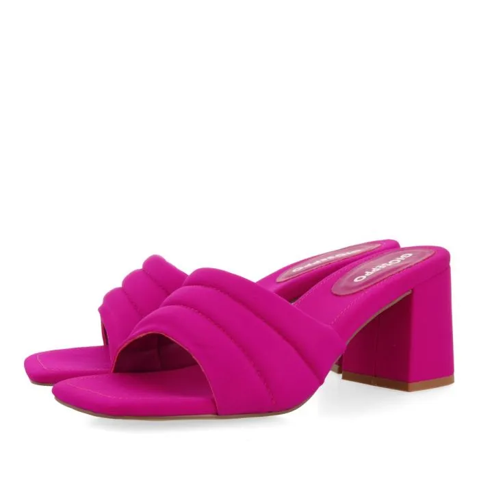 FUCHSIA HEELLESS SANDALS FOR WOMEN BUCODA