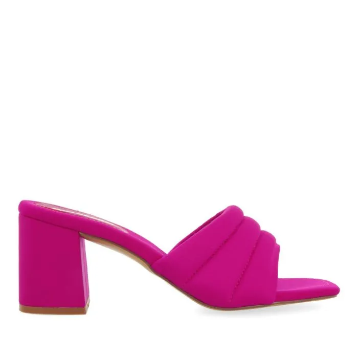 FUCHSIA HEELLESS SANDALS FOR WOMEN BUCODA