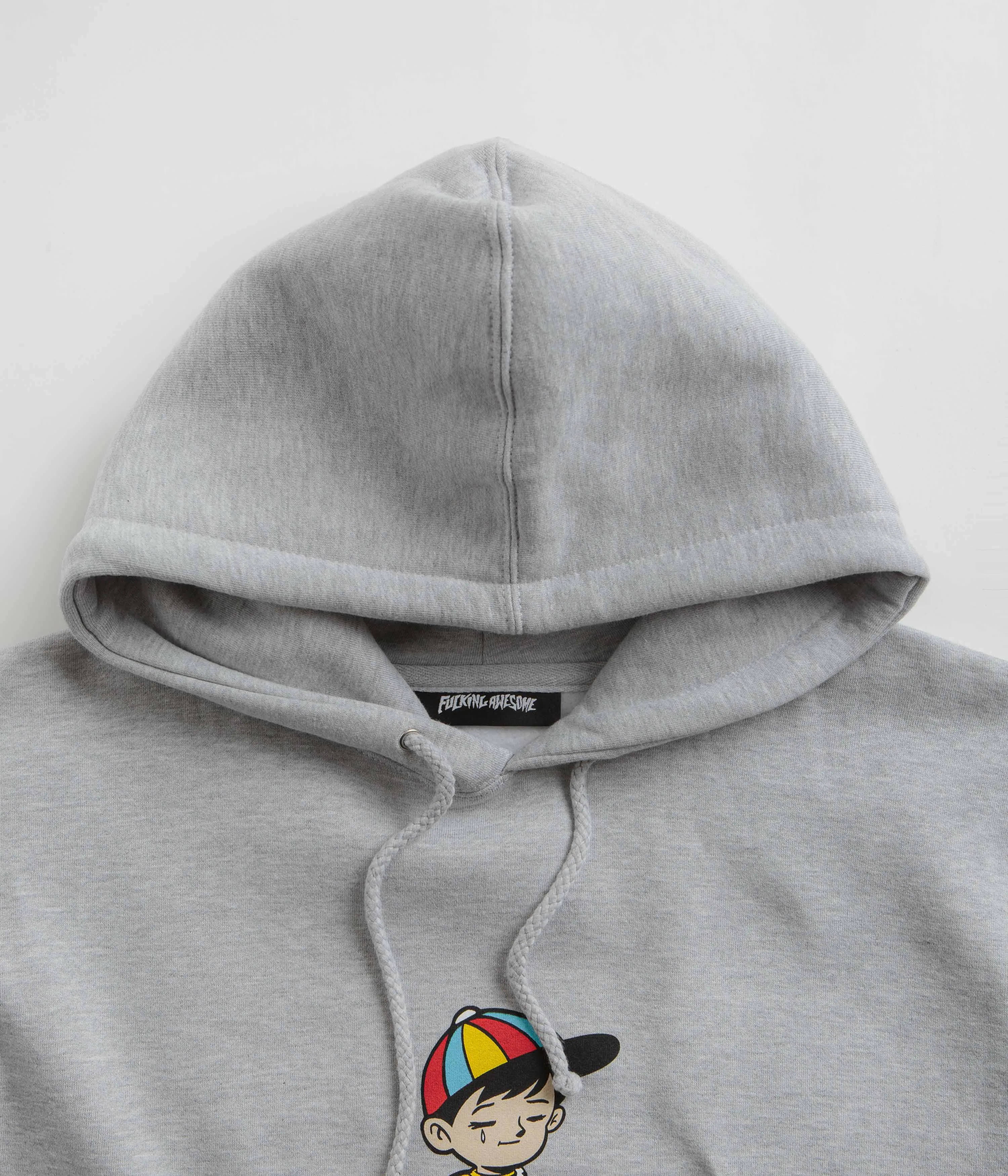 Fucking Awesome Wanto Kid Hoodie - Grey Heather