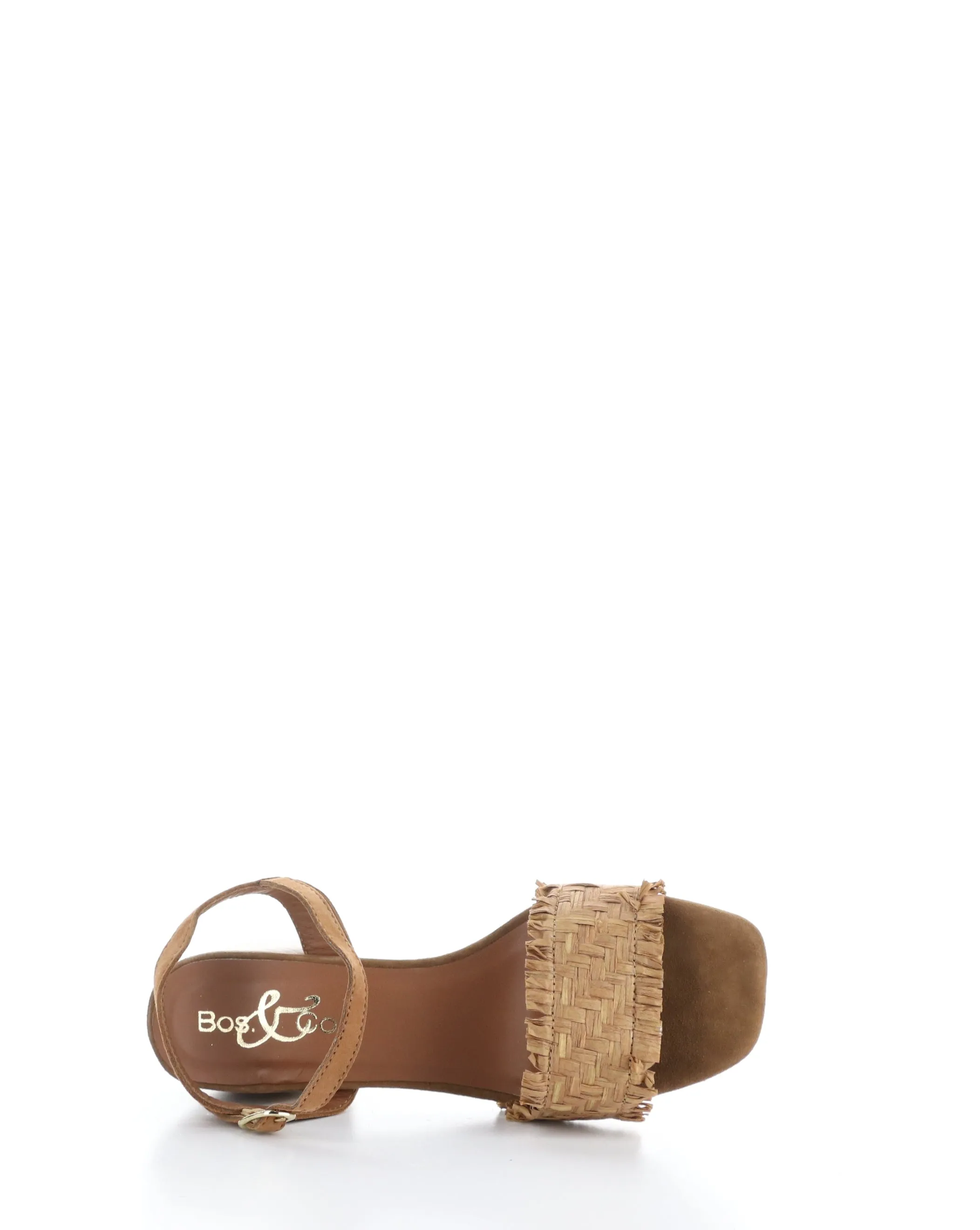 GERA TAN Round Toe Sandals