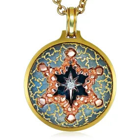 Gold Star Of David Pendant/Necklace