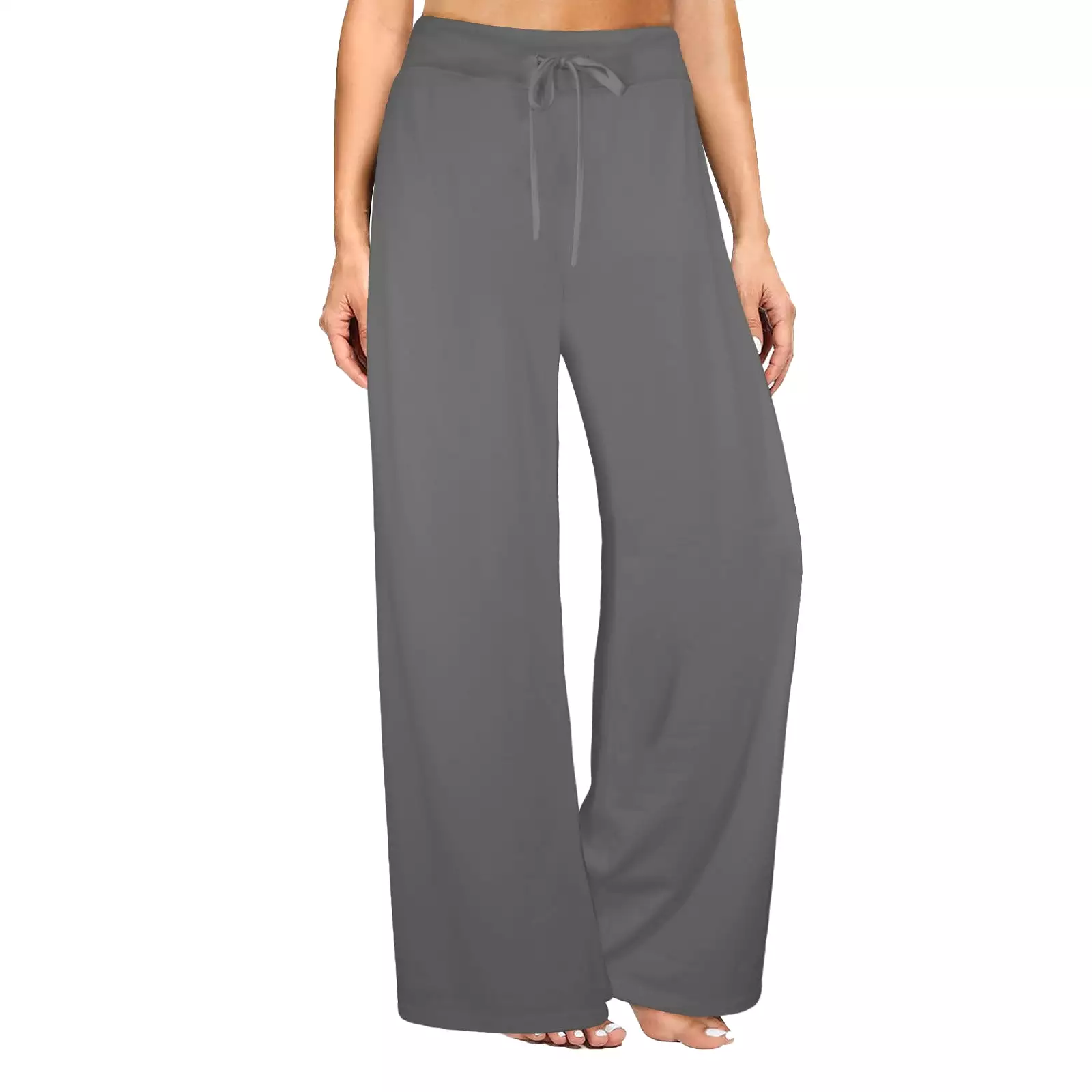 Gray Women's Wide Leg Lounge Pants