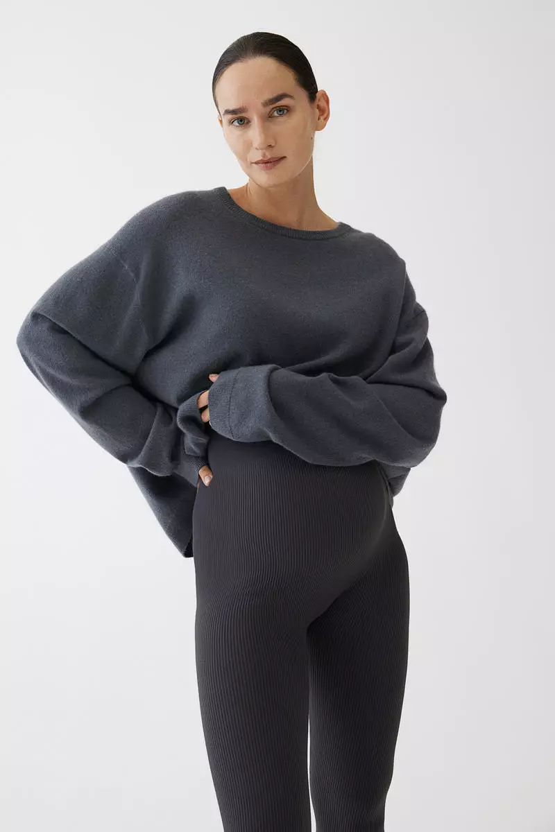 H&M MAMA Seamless ribbed leggings