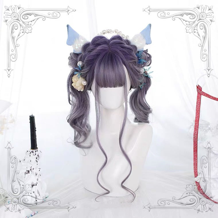 HARAJUKU LOLITA PASTEL PURPLE GRADIENT LONG CURLY WIG BY70164